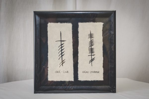 Framed Ogham Gift